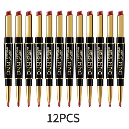 Set of 12 double-ended lipsticks from the DNM brand