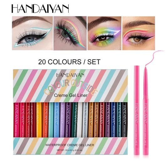 Kit de Delineadores Líquidos HANDAIYAN de 20 Piezas.
