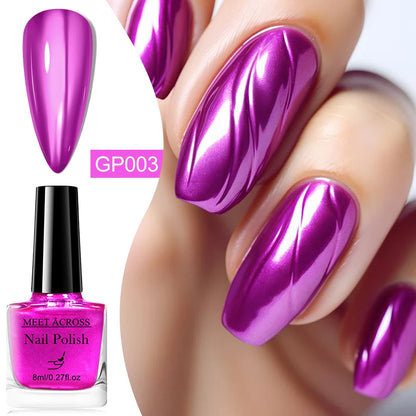 MEET ACROSS chroma metallic enamels