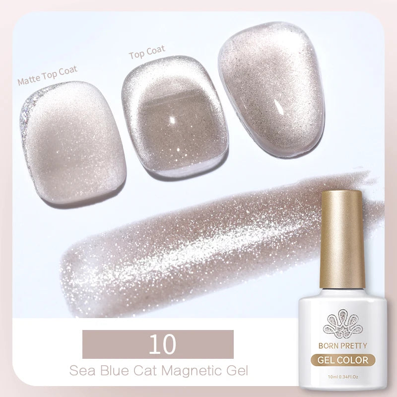 BORN PRETTY 6 Colors UV Magnetic Nail Polish