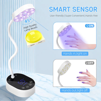 Lámpara led para curar esmalte de uñas,