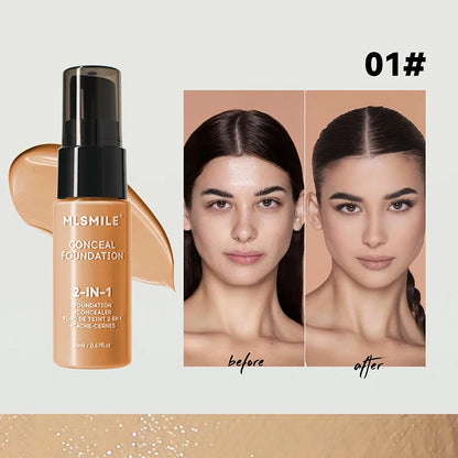 Matte Facial Foundation - BB Cream Waterproof Full Coverage