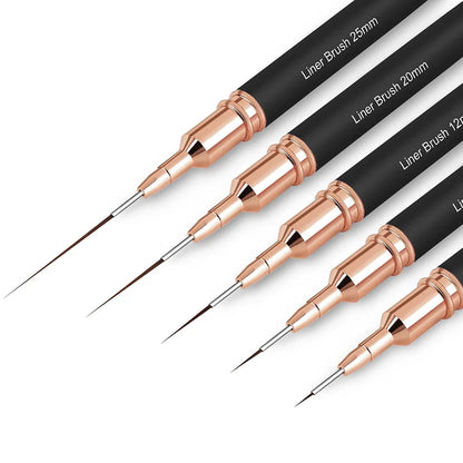 Manicure liner brushes.