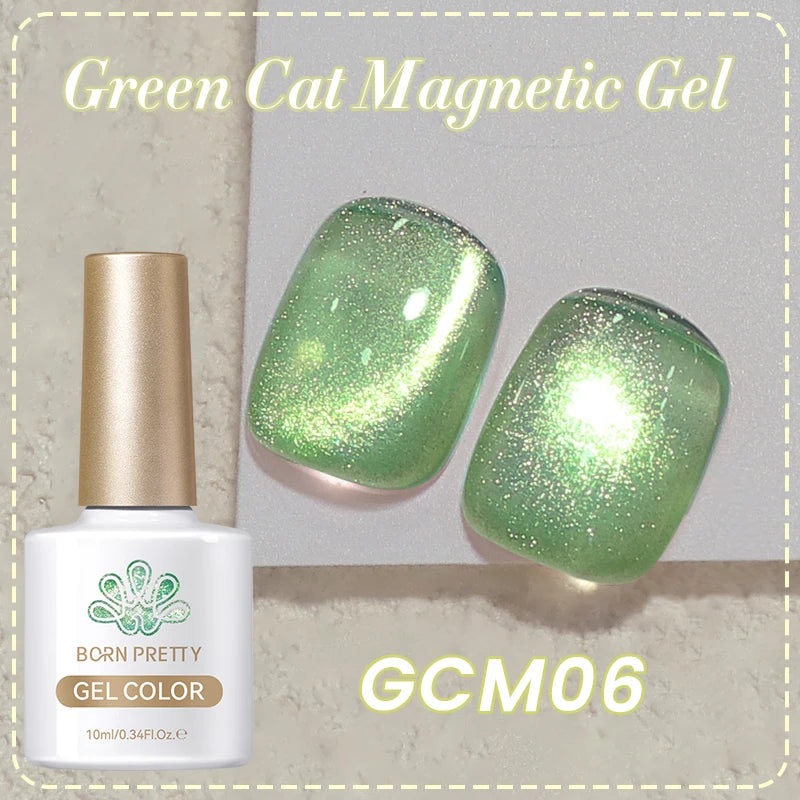 BORN PRETTY 6 Colors UV Magnetic Nail Polish