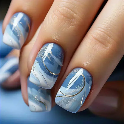 Set of 24 Short False Nails.
