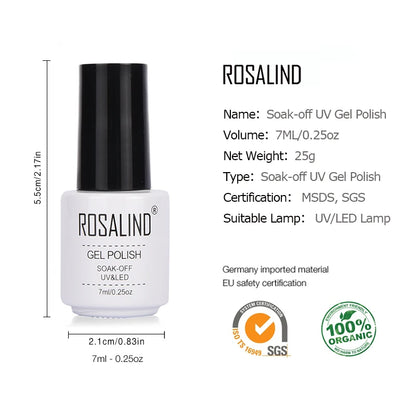 ROSALIND Base y Top Coat 7ML.