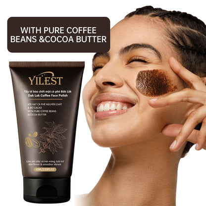 Exfoliante facial con estractos de café y cacao YILEST