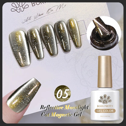 BORN PRETTY 6 Colors UV Magnetic Nail Polish