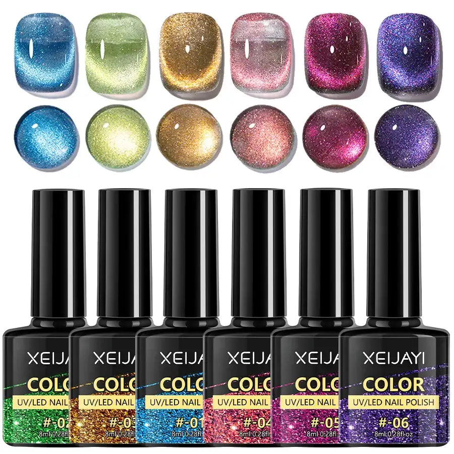 Set de 6 Esmaltes magnéticos XEIJAYI