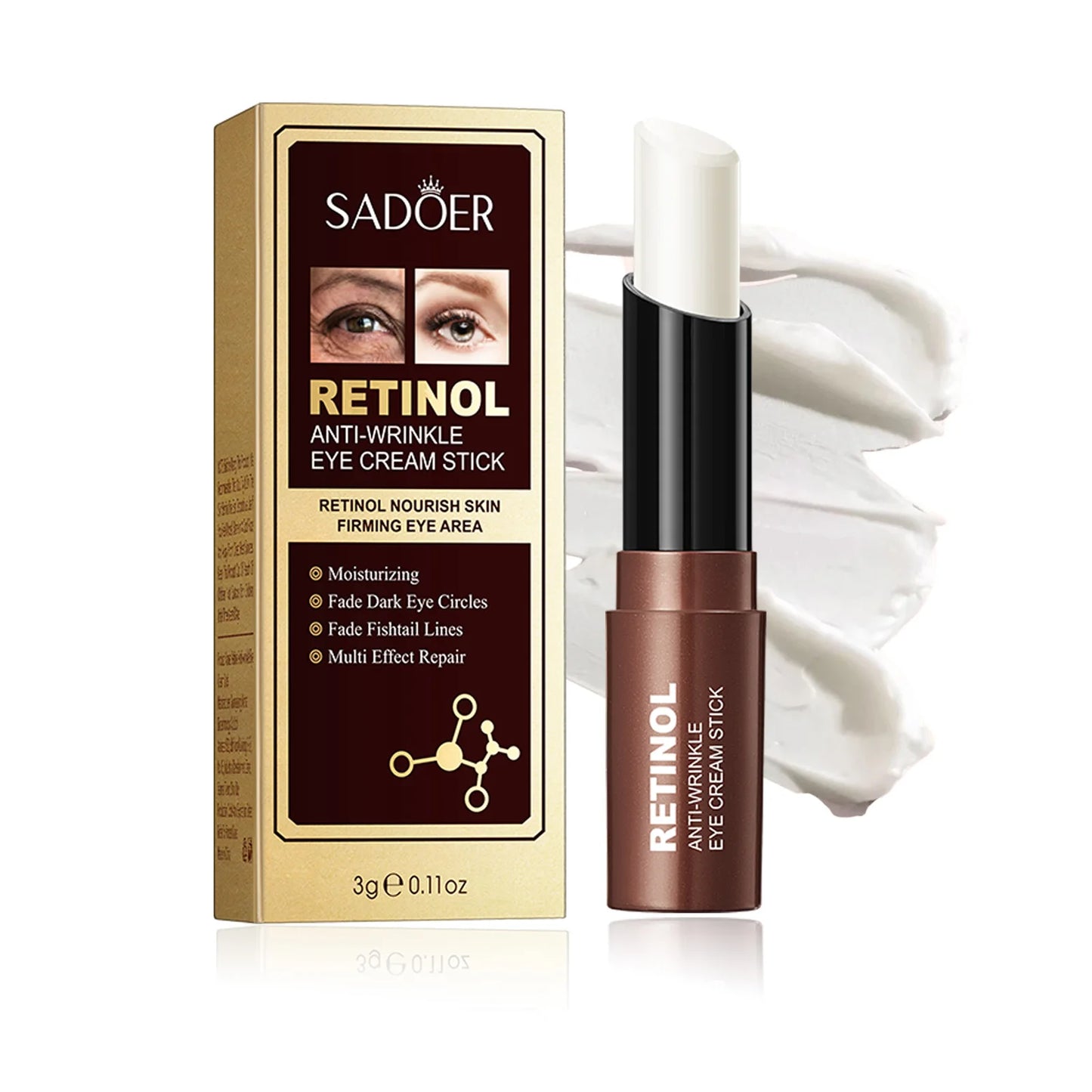 Crema antiarrugas en barra con retinol.