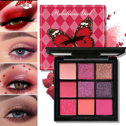 Paleta de Sombras Rebellius girl de 9 Colores.