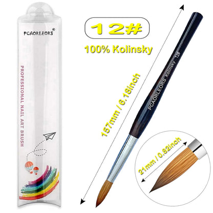 Pinceles para manicura y pedicura.