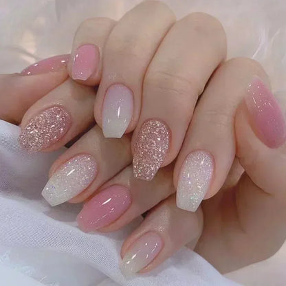 Set of 24 Short False Nails.