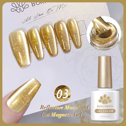 BORN PRETTY 6 Colors UV Magnetic Nail Polish