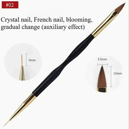 Manicure brushes.