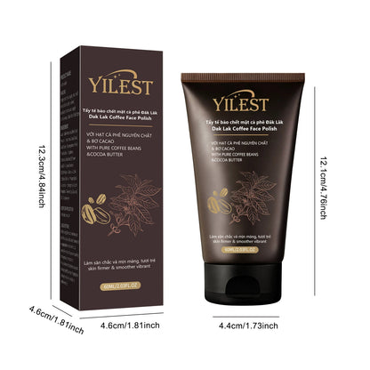 Exfoliante facial con estractos de café y cacao YILEST