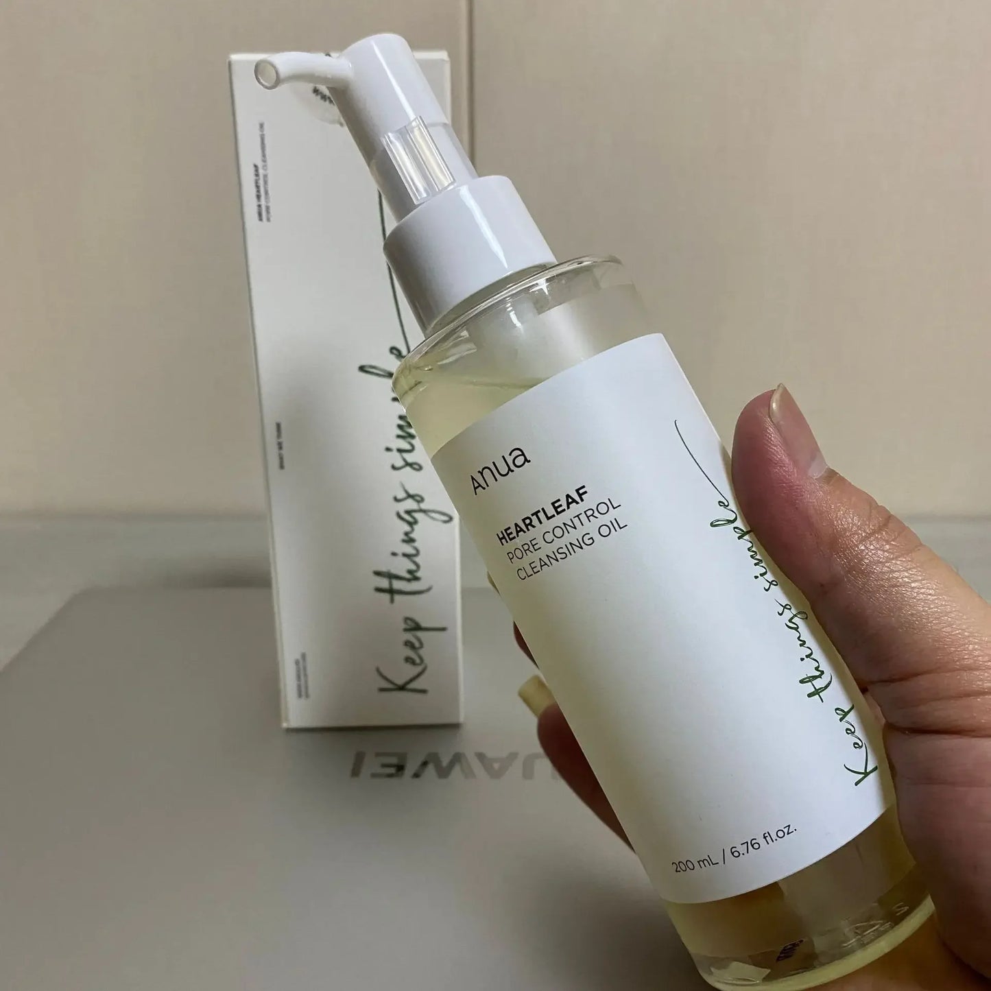 Aceite limpiador de maquillaje ANUA