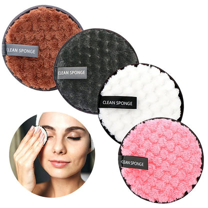 Reusable microfiber makeup remover pads