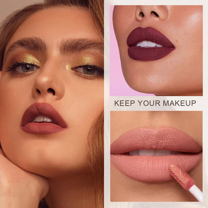 Liquid lipstick - Light and soft texture, without sticky feeling.