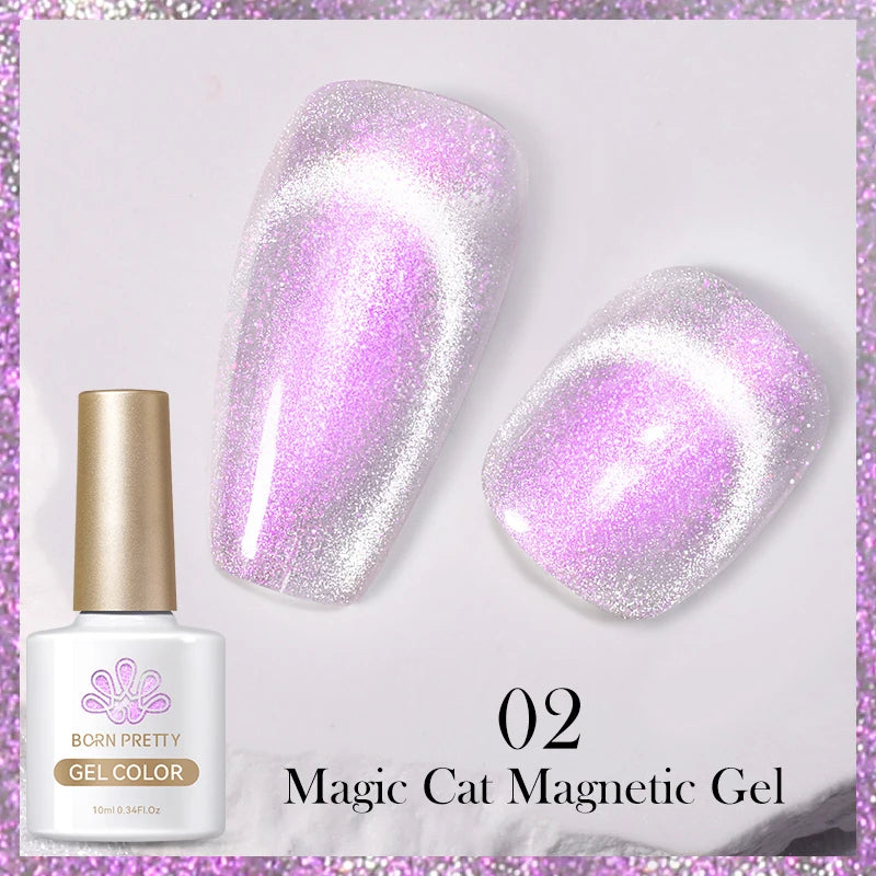 BORN PRETTY 6 Colors UV Magnetic Nail Polish