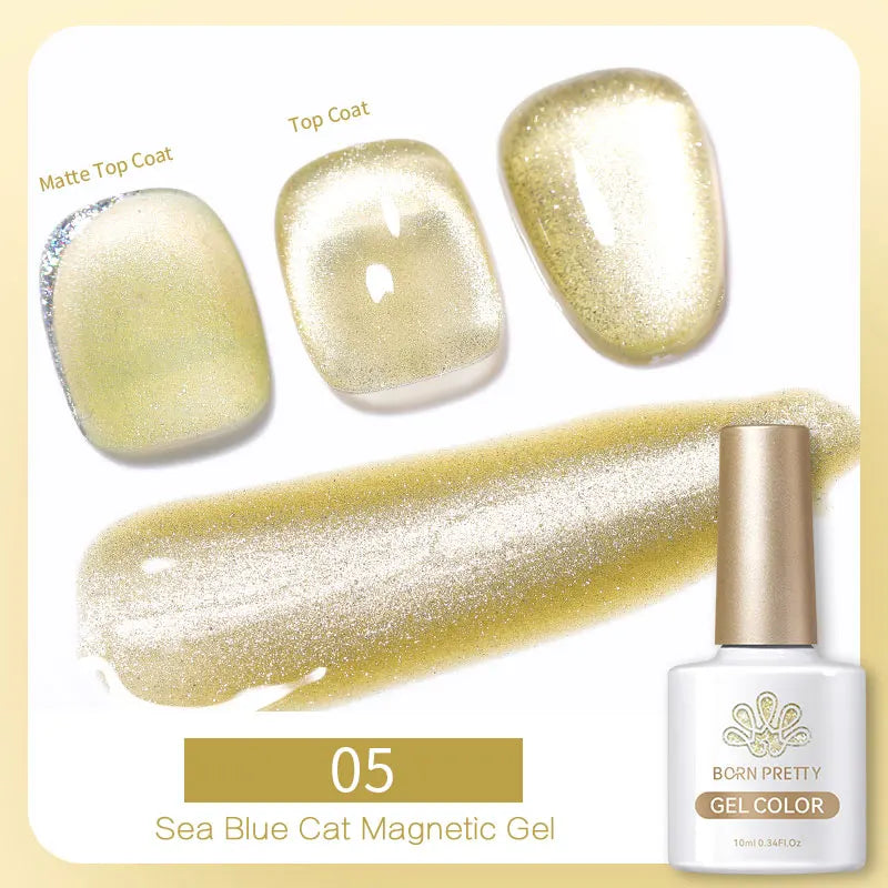 BORN PRETTY 6 Colors UV Magnetic Nail Polish