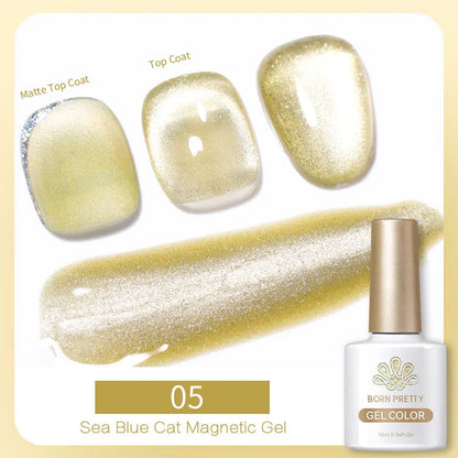 BORN PRETTY 6 Colors UV Magnetic Nail Polish
