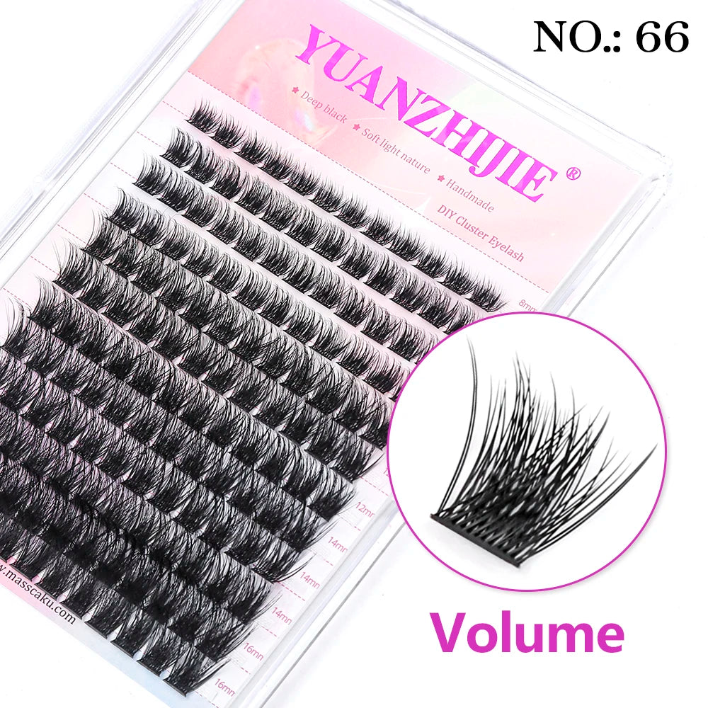 DIY False Eyelashes in Clusters