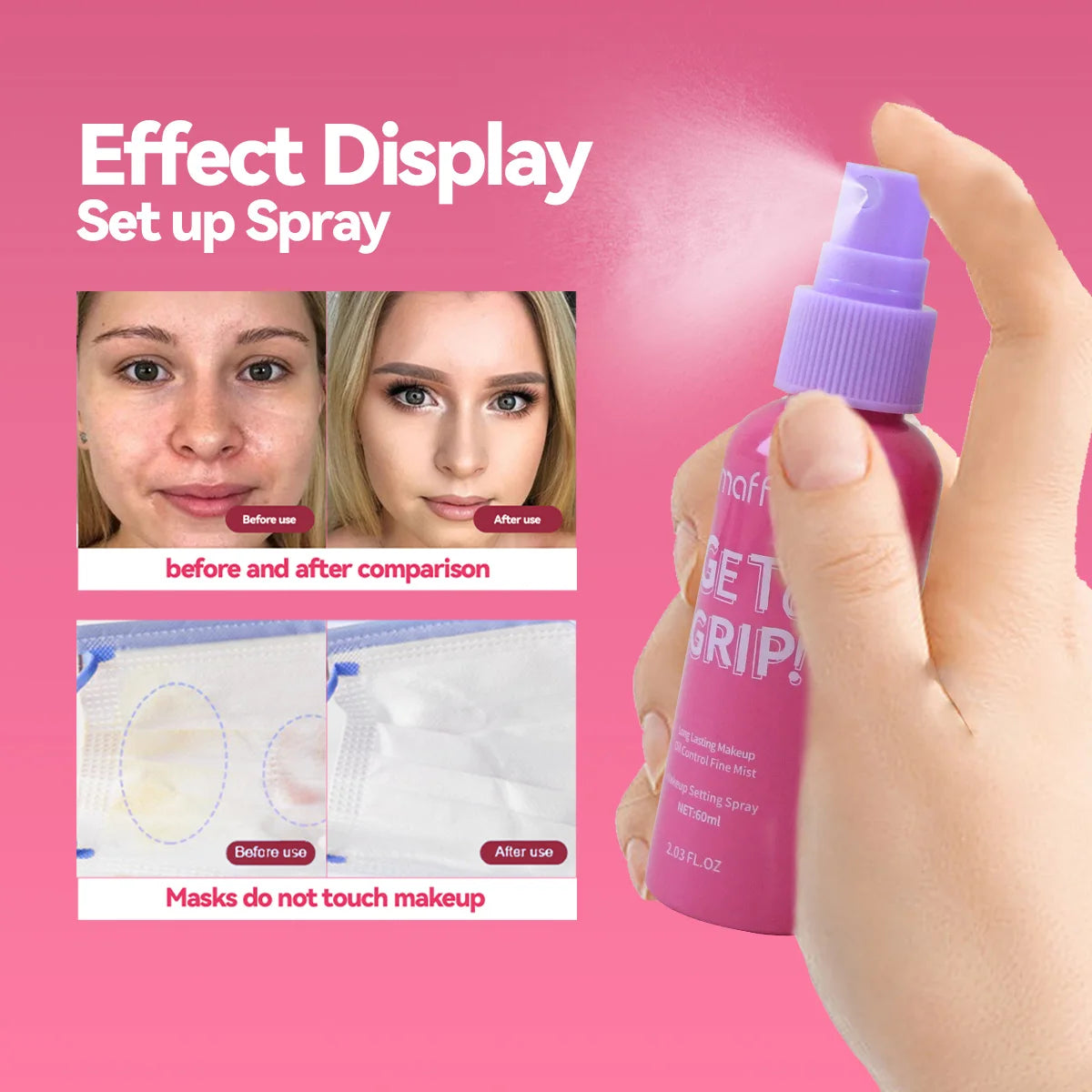 Spray fijador de maquillaje MAFFICK