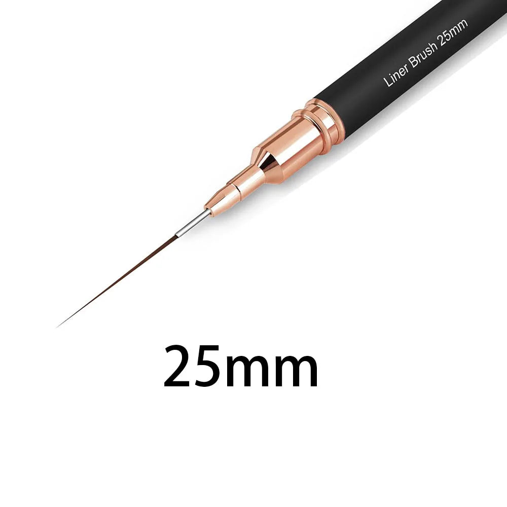 Manicure liner brushes.