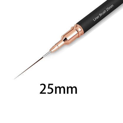Manicure liner brushes.