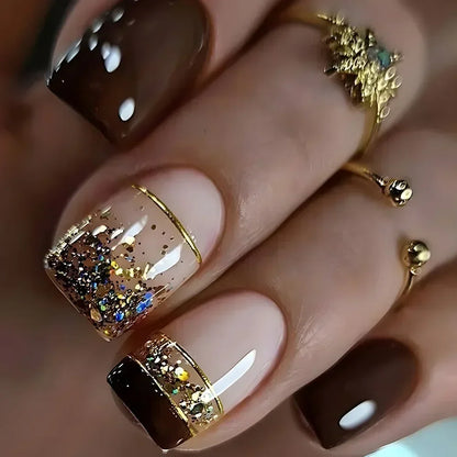 Set of 24 Short False Nails.