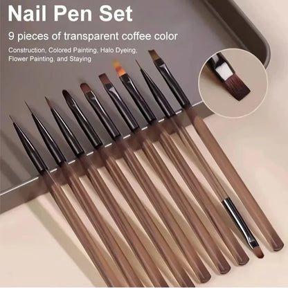 Pinceles para manicuras.
