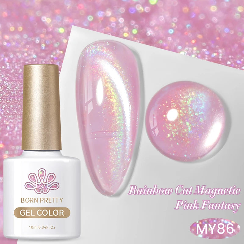 BORN PRETTY 6 Colors UV Magnetic Nail Polish