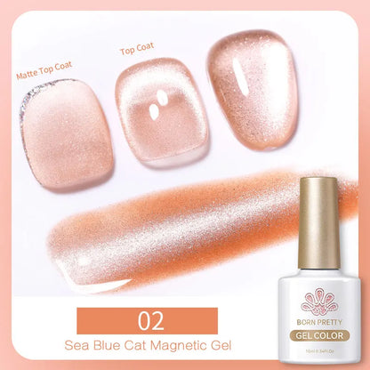 BORN PRETTY 6 Colors UV Magnetic Nail Polish