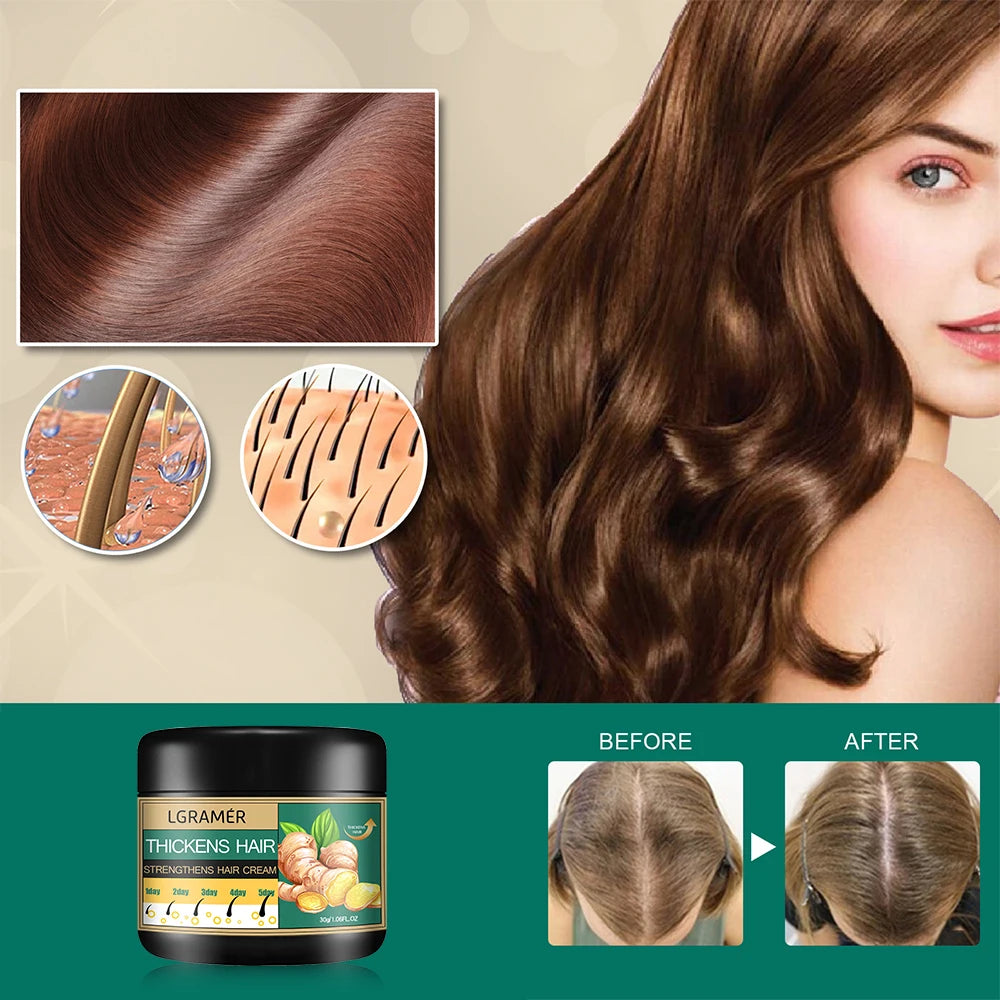LGRAMER Crema para Crecimiento Capilar con Jengibre.