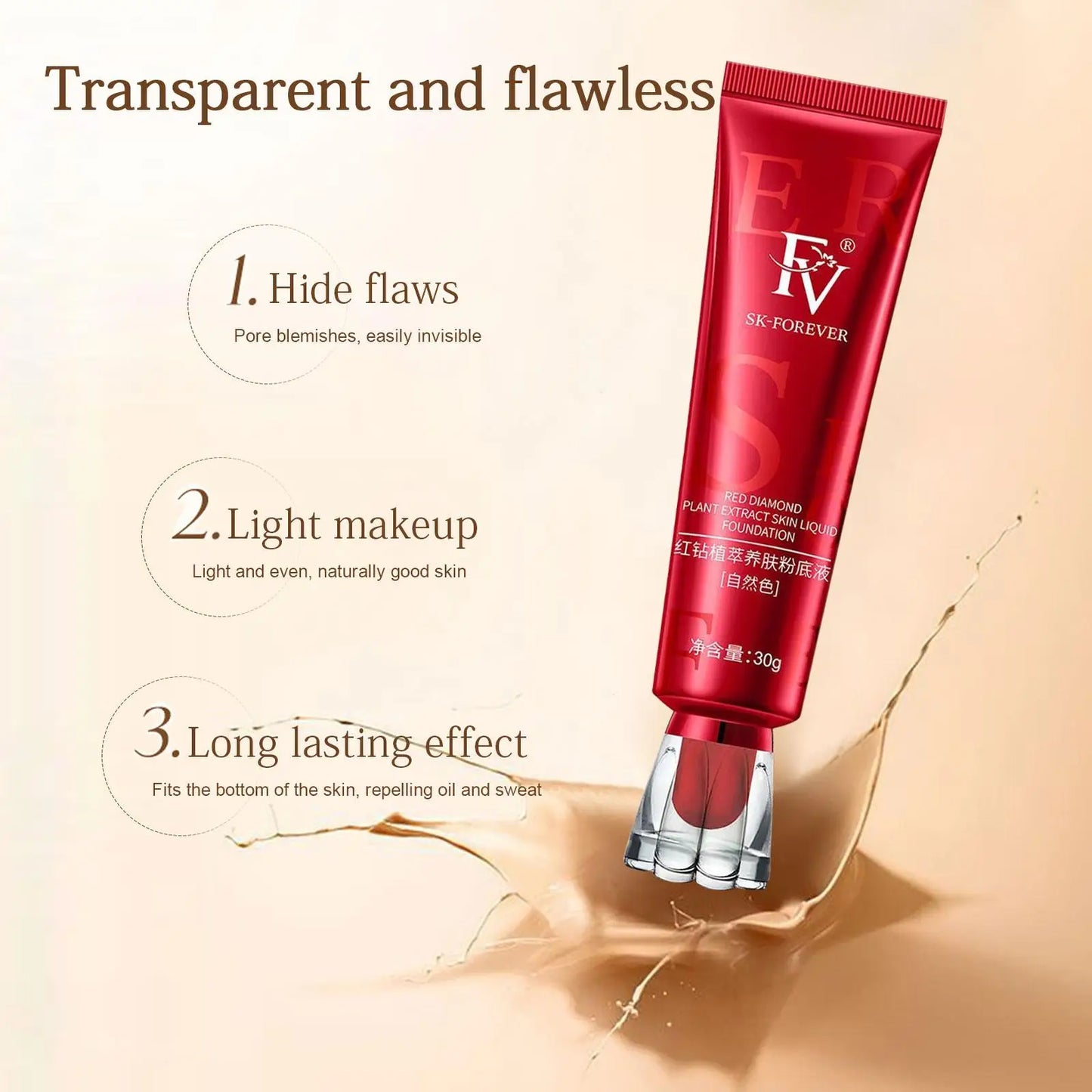 Base de Maquillaje Líquida Red Diamond de SK FOREVER