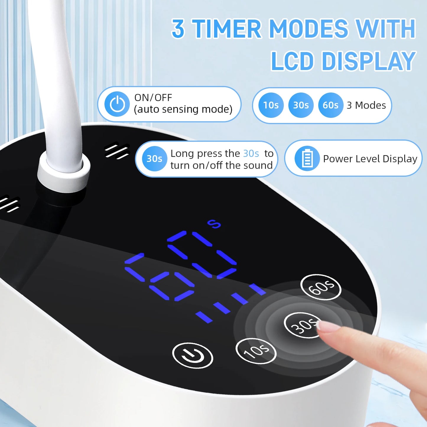 Lámpara led para curar esmalte de uñas,