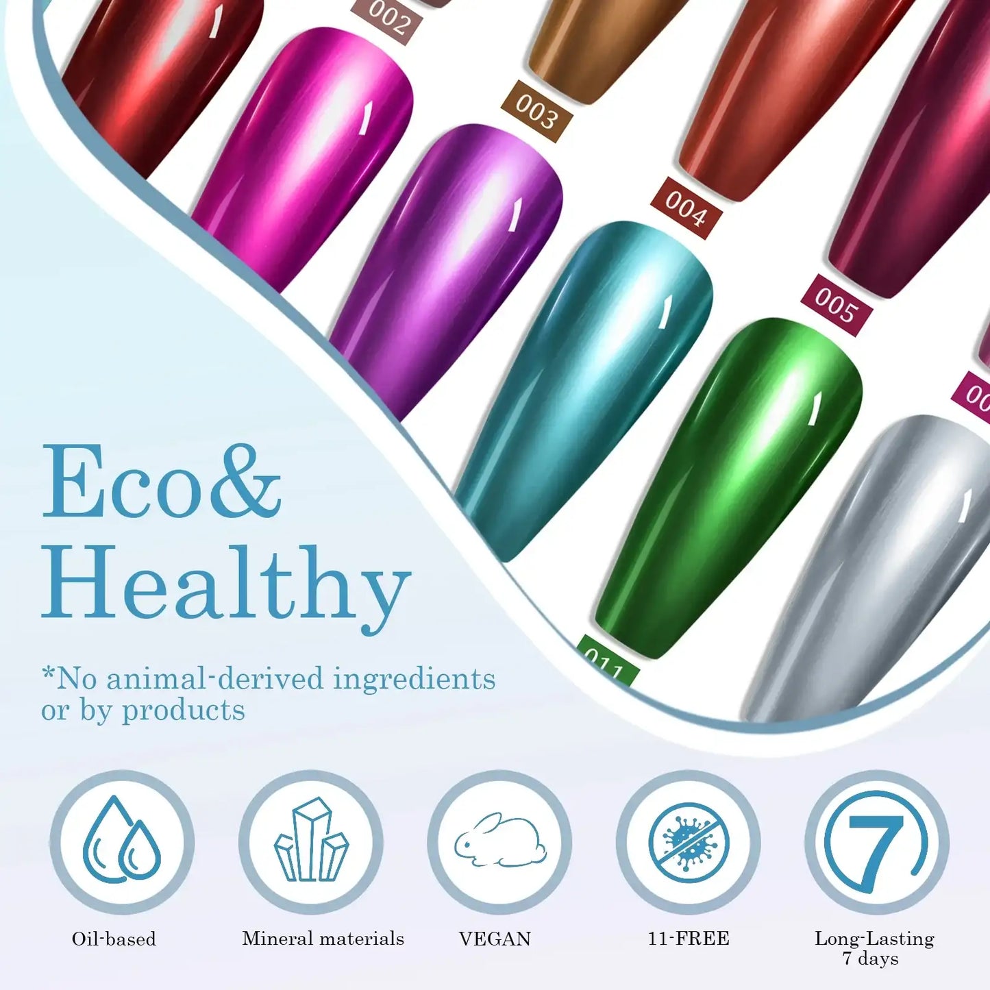 12 Esmaltes metálicos Misscheering