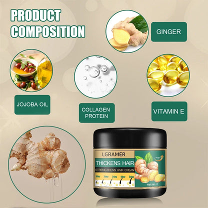 LGRAMER Crema para Crecimiento Capilar con Jengibre.