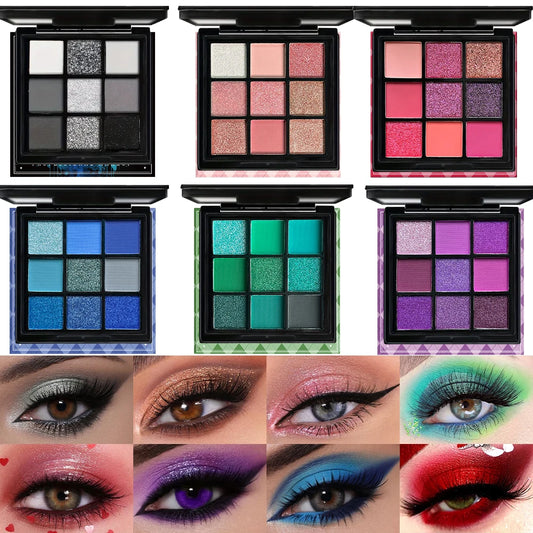 Paleta de Sombras Rebellius girl de 9 Colores.