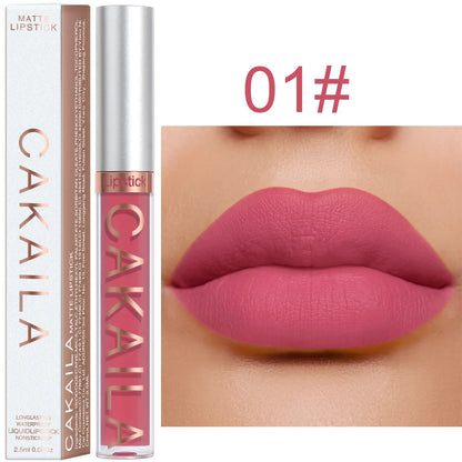 Liquid lipstick.