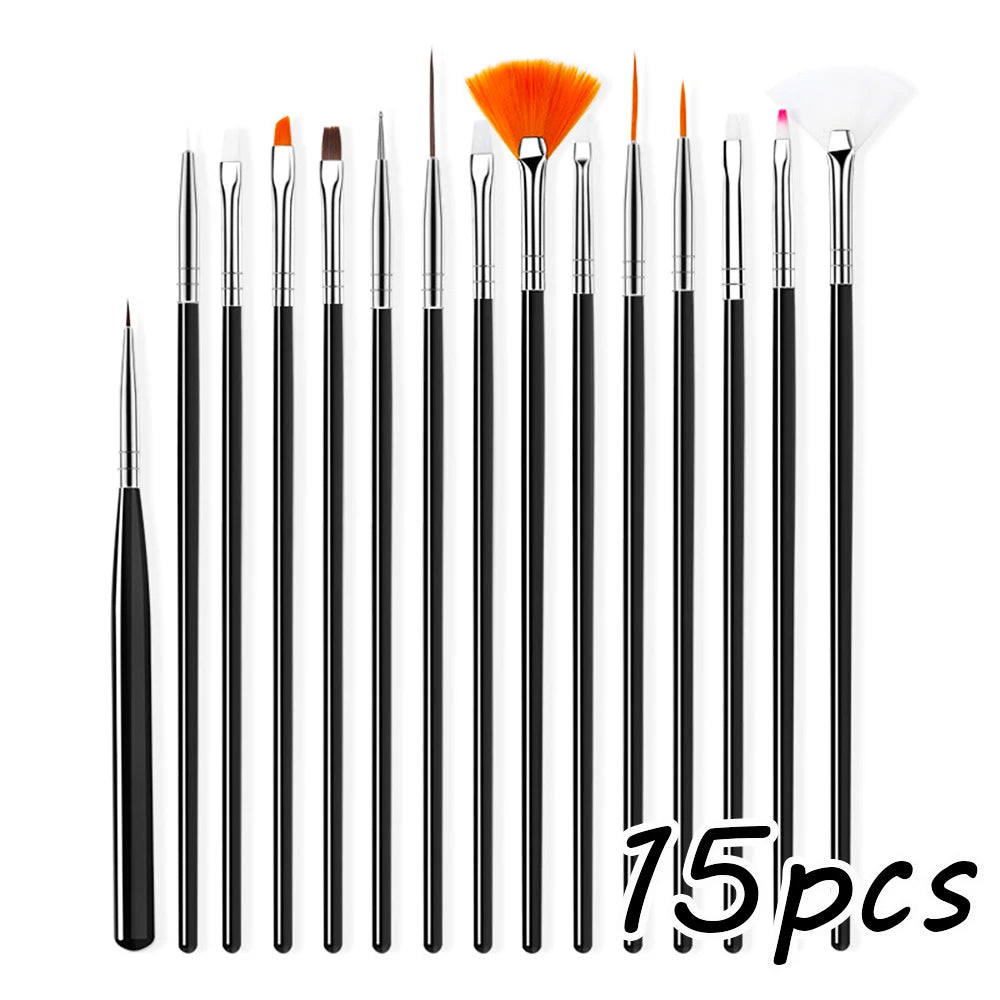 Pinceles para manicuras.
