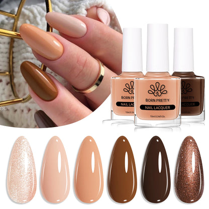 BORN PRETTY 3 Sets Air Dry Nail Polish