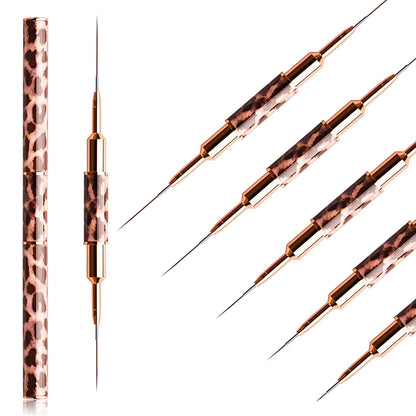 Pinceles doble punta para manicura y pedicura.