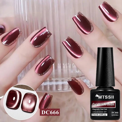 6 MTSSI reddish magnetic enamels