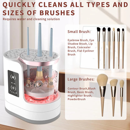 Electric makeup brush cleaner