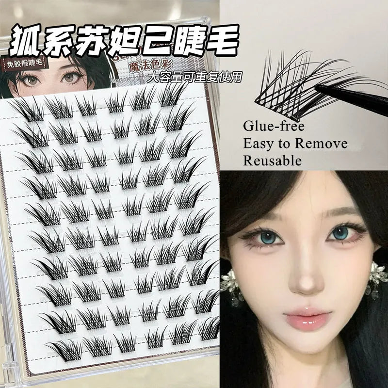 DIY Fox Eye Self-Adhesive Eyelashes