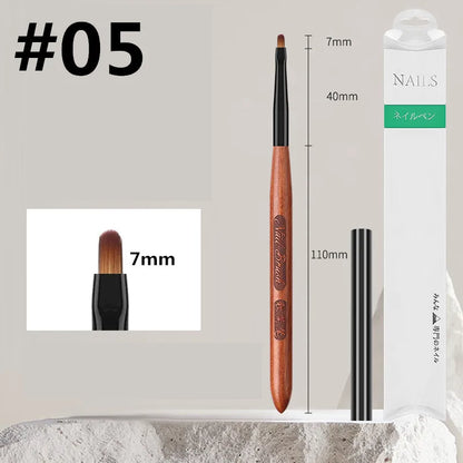 Manicure brushes.