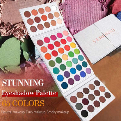Paleta de Sombras VERONNI de 65 Colores.