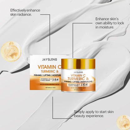 Crema  hidratante y reafirmante de cúrcuma Jaysuing